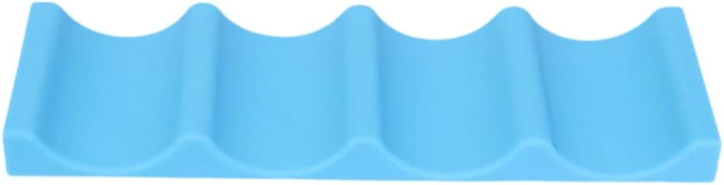 DECHOUS Silicone Beverage Storage Mat Versatile Fridge Organizer for Cans and Bottles Blue Easy to Clean for Picnics Bbqs and Kitchen Shelves
