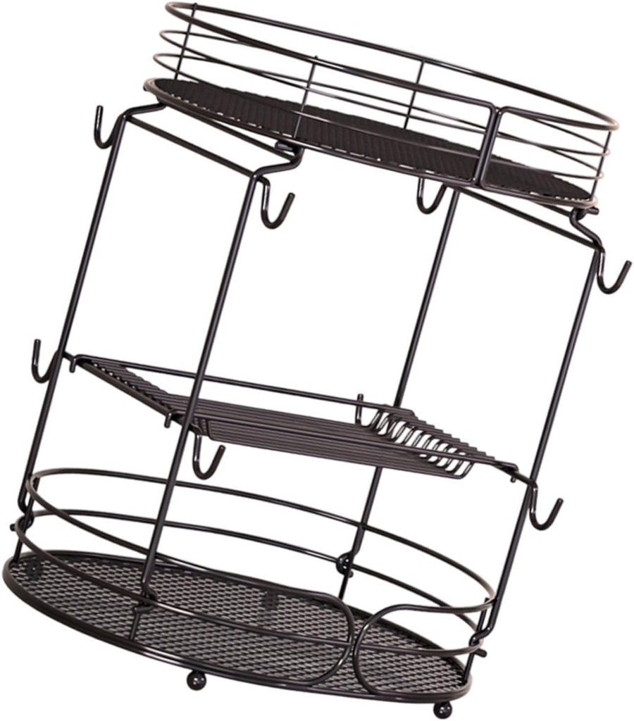 Yajuyi Coffee Pod Holder Storage Basket Creative Container Coffee Cup Stand, Brown