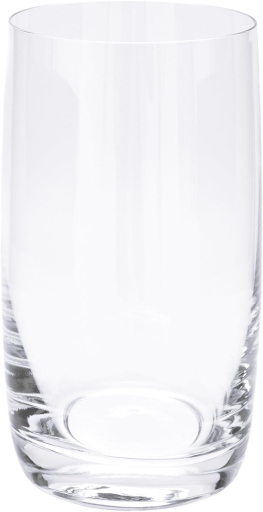 IMPULSE! Crysta 16 oz. Highball Glasses, Set of 6- Drinking Glasses Made of Glass, Cocktail Glassware for Whiskey & Mixed Drinks, 2.76" x 5.04"