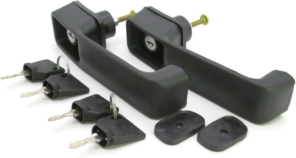 Door Handle with 2 Keys, Set of 2 Pcs. (Part No. 123/06547) by Aries