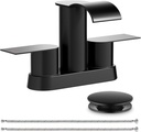 Bathroom faucets (Matte Black, 4 Inch)