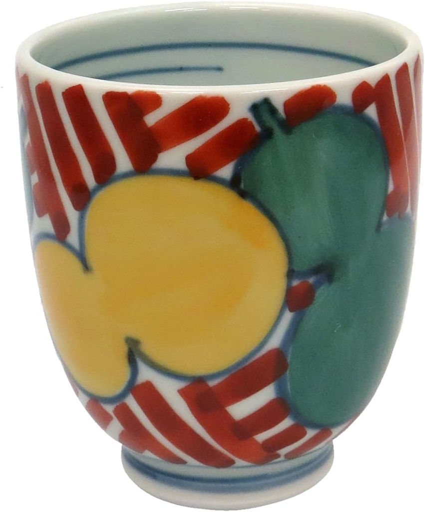 24to3西富陶磁器(Nishitomi) Hasami Ware YI-16 Yui Kiln, Colored Bears, Cup, Small