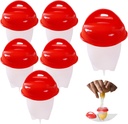 6 Pcs Egg Cooker, Silicone Non-stick Egg Boiler, No Shell Egg Cook Cups, Fast Poaching Egg for Breakfast