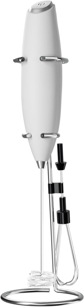 Kayswang Electric Egg Beater Household Small Handheld Mini Egg Beater Egg White Cream Whipping Mixer Immersion Blender Cordless Foam MakerSmall Mixer (White)