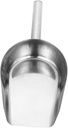 OUNONA Practical Ice Cube Shovel Stainless Steel Scoop Food Shovel for Griddle Feed Scoop