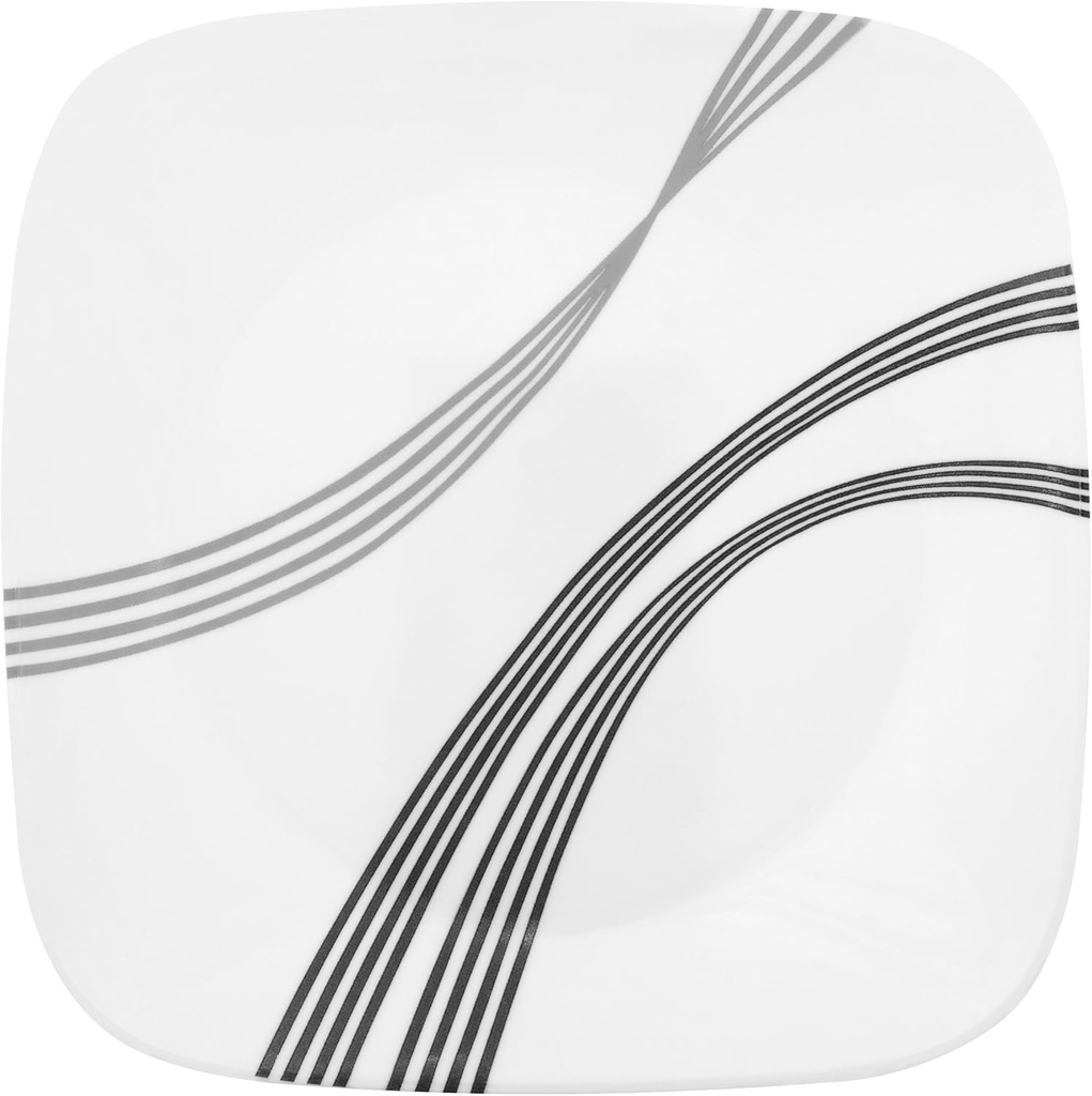 Corelle Square Urban Arc 8-3/4-Inch Square Round Luncheon Plate