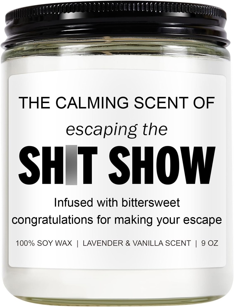 Sarcastic Candles, Going Away, Goodbye, Farewell Gifts for Coworkers - Retirement, Coworker Leaving Gifts for Women, Men - Leaving Job, Moving Away Presents for Friends, Boss, Work Bestie