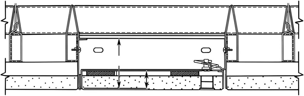 12X24 AT 12" x 24" Steel Door for Suspended Ceiling, Primer