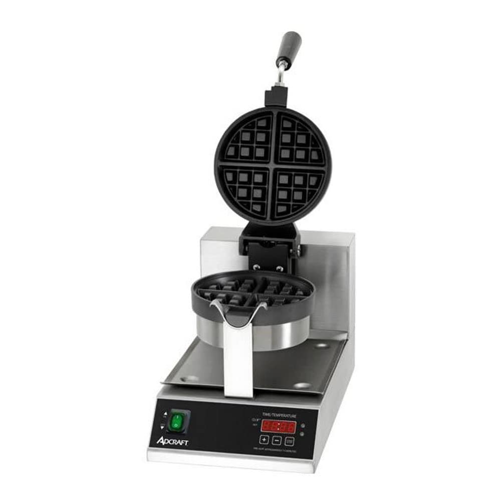 Adcraft BWM-7/R 7" Belgian Waffle Maker, 1080-Watts, 120v