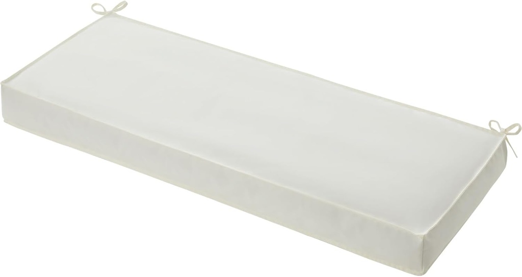 Outdoor Wicker Patio Bench seat Cushions, Durable Anti-Slip Waterproof Garden Thick Bench Cushions for Outdoor Indoor Furniture Beige.