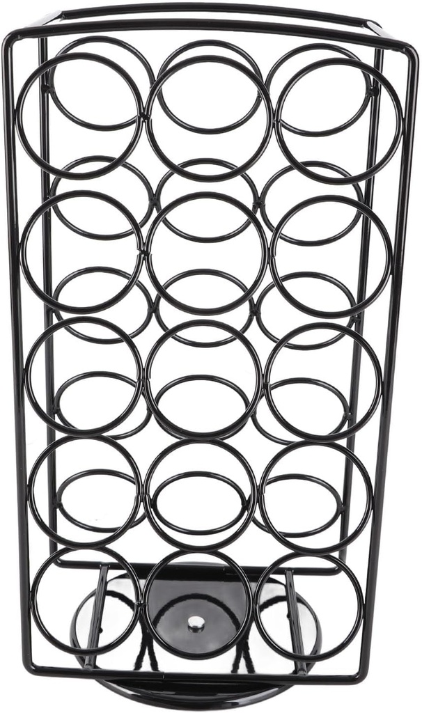 K Cup Holder, Stainless Steel Coffee Pod Holder 360 Degree Rotating K Cups Holder 30 Compartments Coffee Pods Storage Organizer Stand for Home Office Kitchen