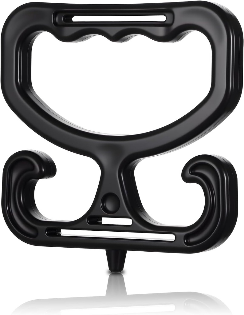 Grocery Bag Carrier, Grocery Bag Holder Heavy Duty Shopping Bags Carry Handle Reusable Comfortable Grip Plastic Shopping Bag Holder for Carrying Groceries Store Bags(Black)