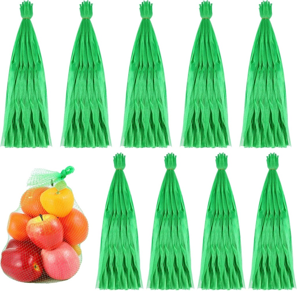 Windyun 1000 Pcs 20 Inch Mesh Produce Bags Reusable Nylon Netting Bulk, Fits Storage Egg Vegetable Seafood Fruits Grocery Bags (Green)
