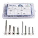 304 Stainless Steel Wood Screws Assortment Kit,160 pcs, Phillips Drive Countersunk Head,Wood Screws,Screws,Drywall Screws,Sheet Metal Screws,Screws Set,8 Sizes M3/M4(20mm,25mm,30mm,40mm)