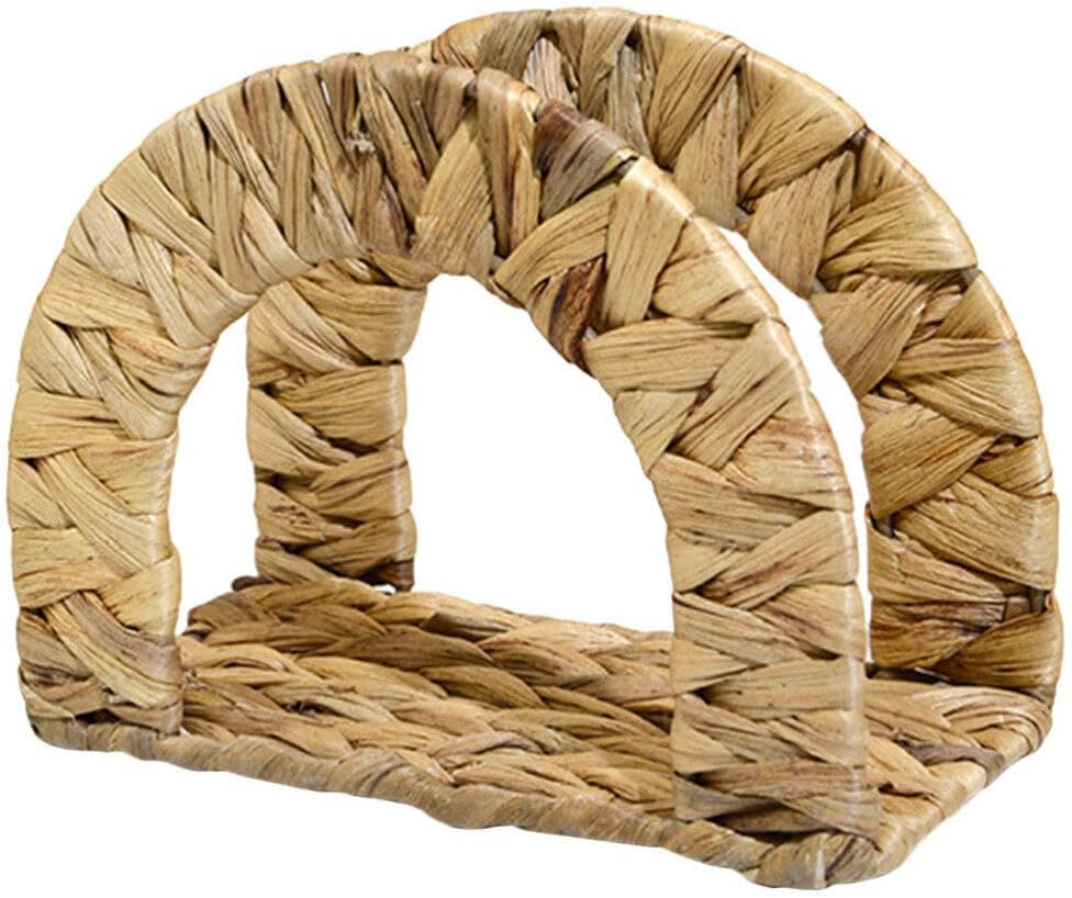 Kichvoe Woven Napkin Holder for Table Rustic Napkin Organizer Convenient Design for Home Decor and Dining Table Material for Standard Tissue