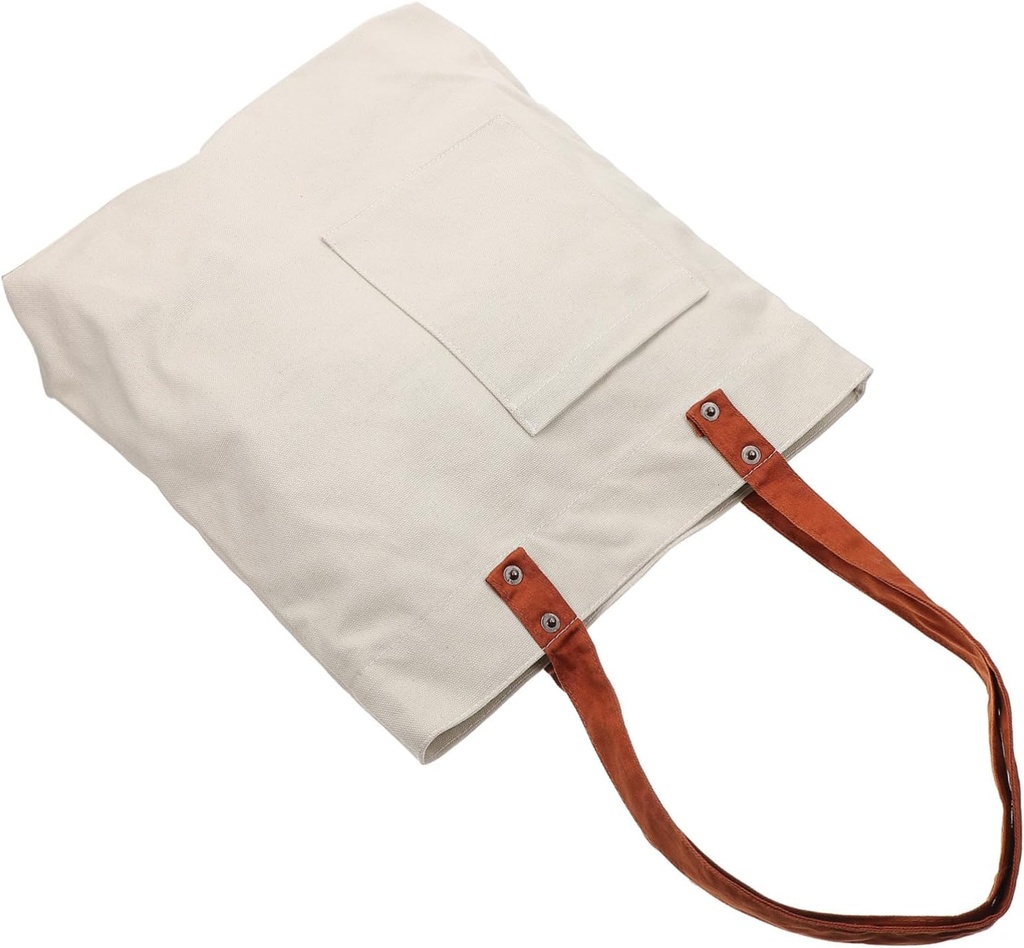 PRETYZOOM Canvas Tote Bag for Women Reusable Grocery Bags Bulk Simple Travel Organizer Portable Holder Storage Pouch