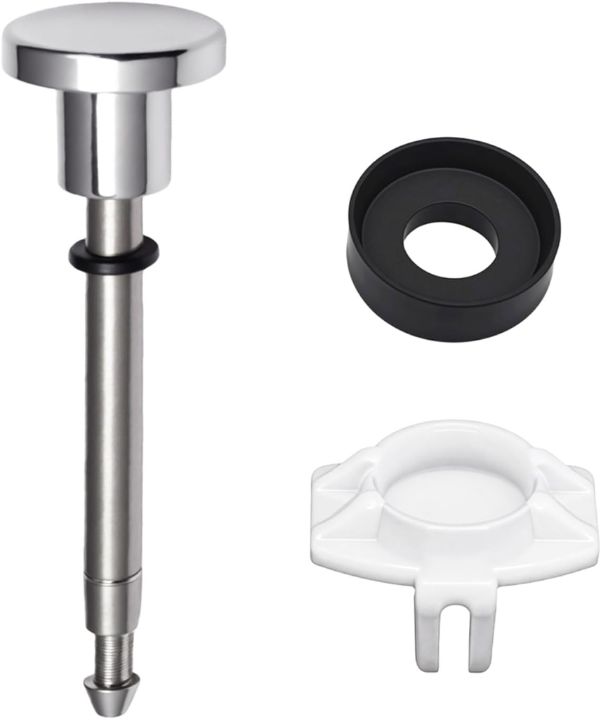 Tub spout diverter repair kit, Includes 1 x Diverter Valve Stems, 1 x Cup Seals and 1 x Gates For 101017 101237 Universal Shower Bathtub Leaky Faucet Repair Replacement Parts（Polished Chrome）