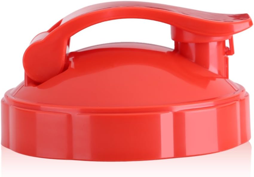 Generic Flip Top To Lid, Replacement Part Seal Flip Top Lid for 600W 900W Juicer Bottle or Blender, Replacement Cup To Lid with Reliable Seal (Red), Genericdv7ezno1uf-02