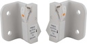 Brixwell 50-2008EW Euro White Dual Action Single/Double Hung Or Sliding Plastic (WOCD) Window Opening Control Device Pair