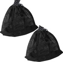 2 Pcs 12.2" x 15.9" Pump Barrier Bag, Pond Pump Filter Bag, Black Media Bag Large Pump Mesh Bag for Outdoor Water Ponds Filters (2Pcs-12.2"x 15.9")