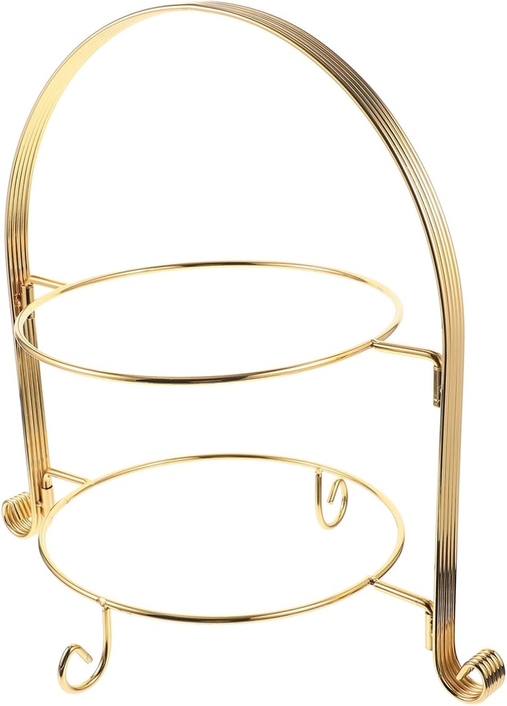 Detachable Snack Stand Metal Cake Display Stand Double Layer Cupcake Holder Party Supplies for Celebration