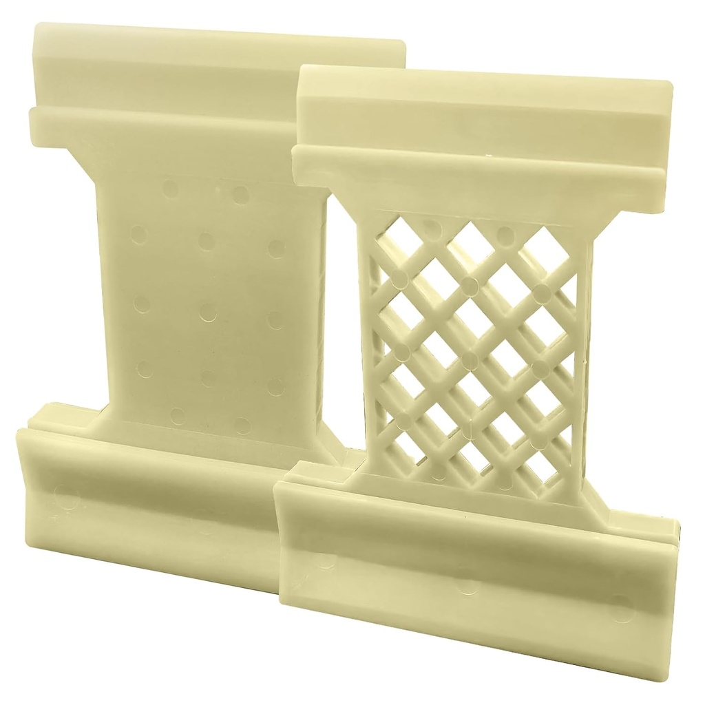 4 in 1 Laminate Flooring Tools, 2Pcs Tapping Block for Laminate Plank and Wood Flooring Installation, Large, (Inclined Slot, Barb Slot U, V Slot, L Slot)