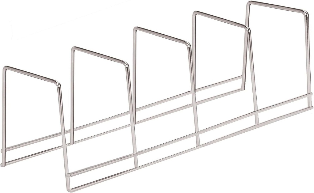 Better Houseware 4-Section Plate Rack, Large, Chrome