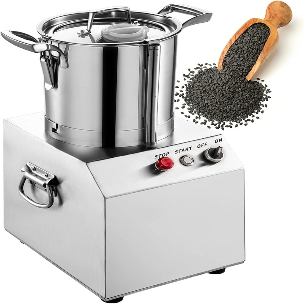 Electric onion and garlic chopper with removable material cylinder, household stainless steel food processor for minced chicken, sesame, chili powder(110V)