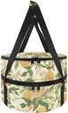Insulated Casserole Carrier Lemon Pattern Pie Carrier Double Decker Cake Carrier for Hot or Cold Food Lasagna Holder Tote for Picnics Beaches Traveling or Gifts