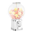 Candy Gumball Vending Machine Toy Vending Machine Dispenser, Capsule Machine Candy Machine Dispenser for Business, Mini Vending Machine for $1 Only(White)