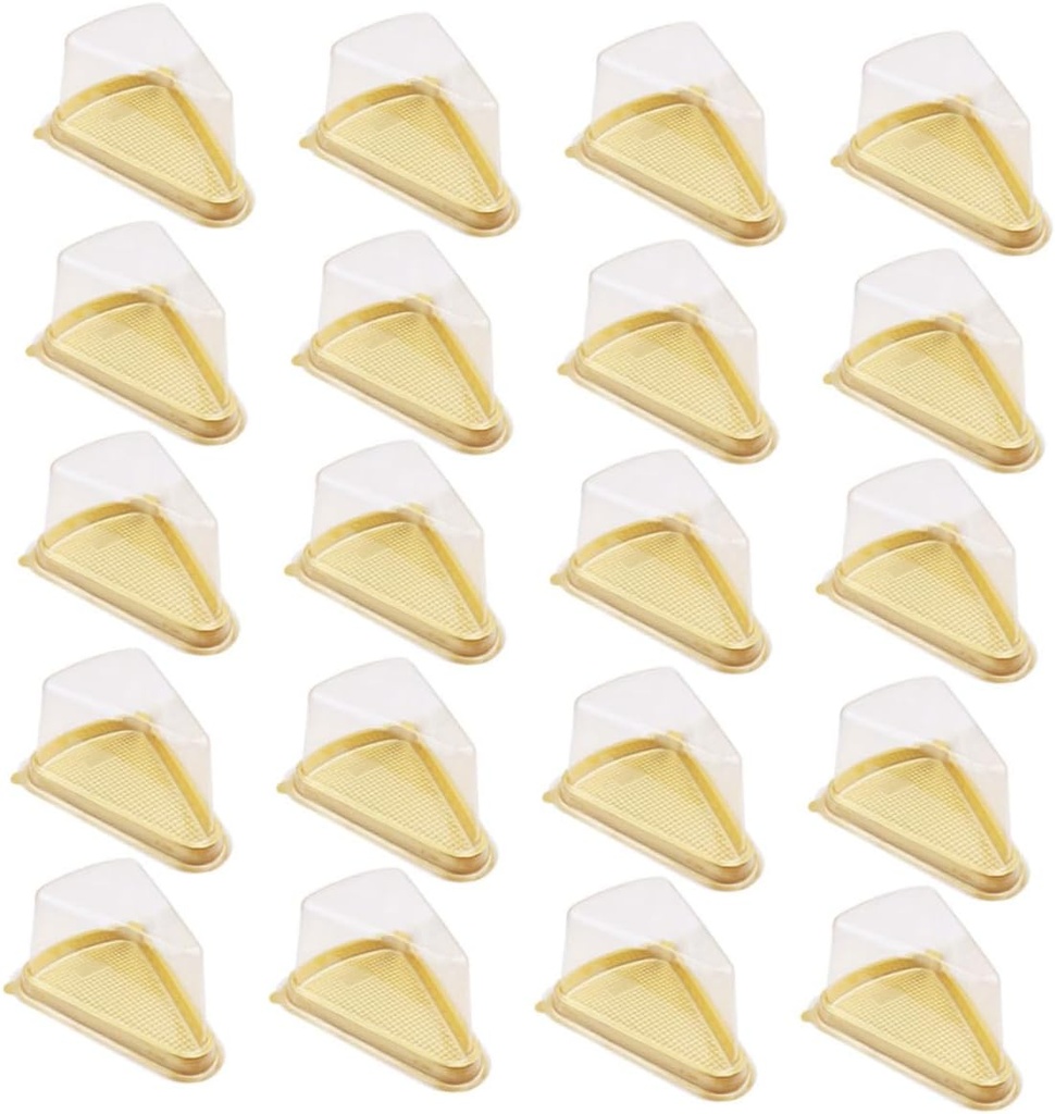 PRETYZOOM 50pcs Sandwich Box Mini Cupcake Boxes Food Container Cake Packing Boxes Packing Clear Containers Wrapping Practical