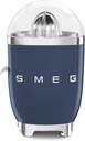 SMEG 50's Retro Style Citrus Juicer with Drip Free Spout, Automatic Activation, and Efficient Straining, Navy