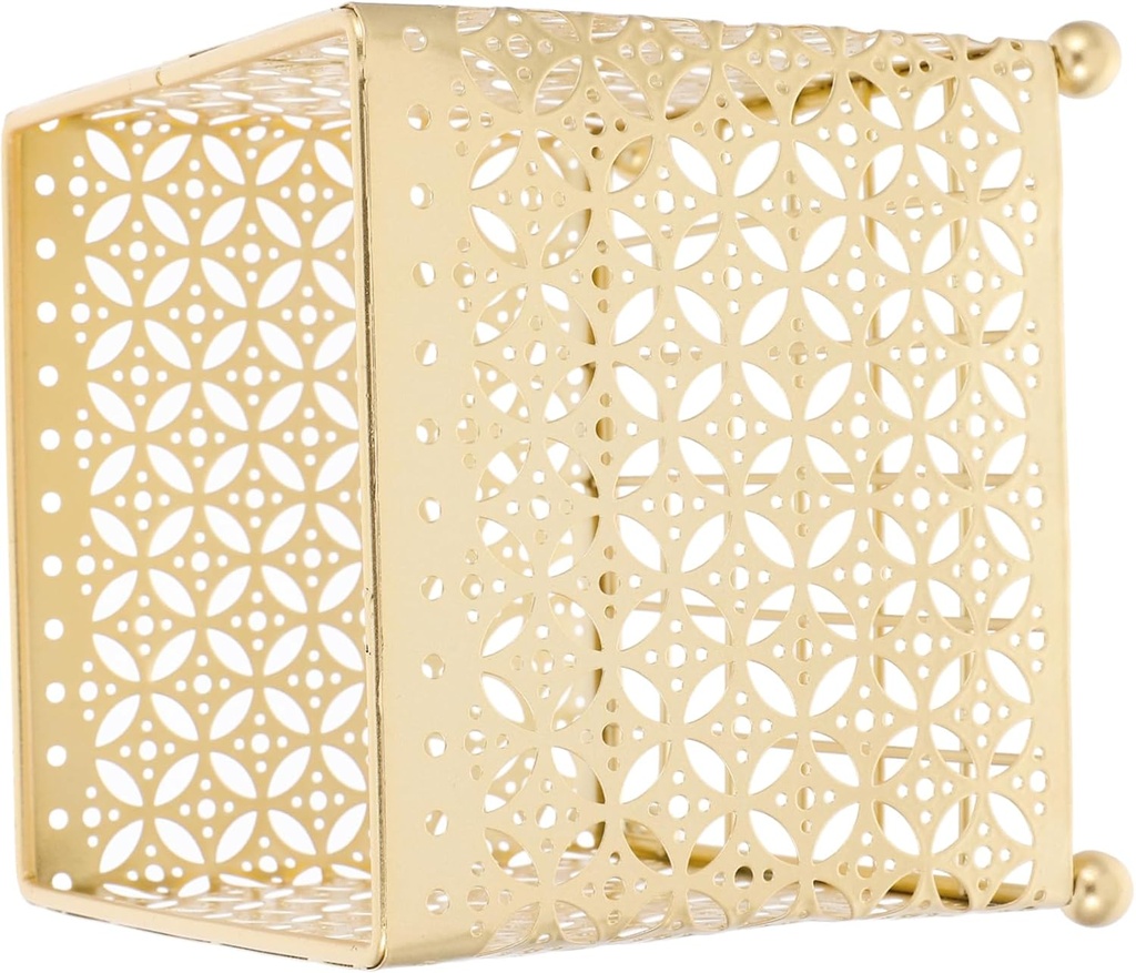 DECHOUS Countertop Coffee Organizer Basket Stylish Metal Storage for Coffee Snacks and Tea Bags Space-saving Design for Home and Office Use