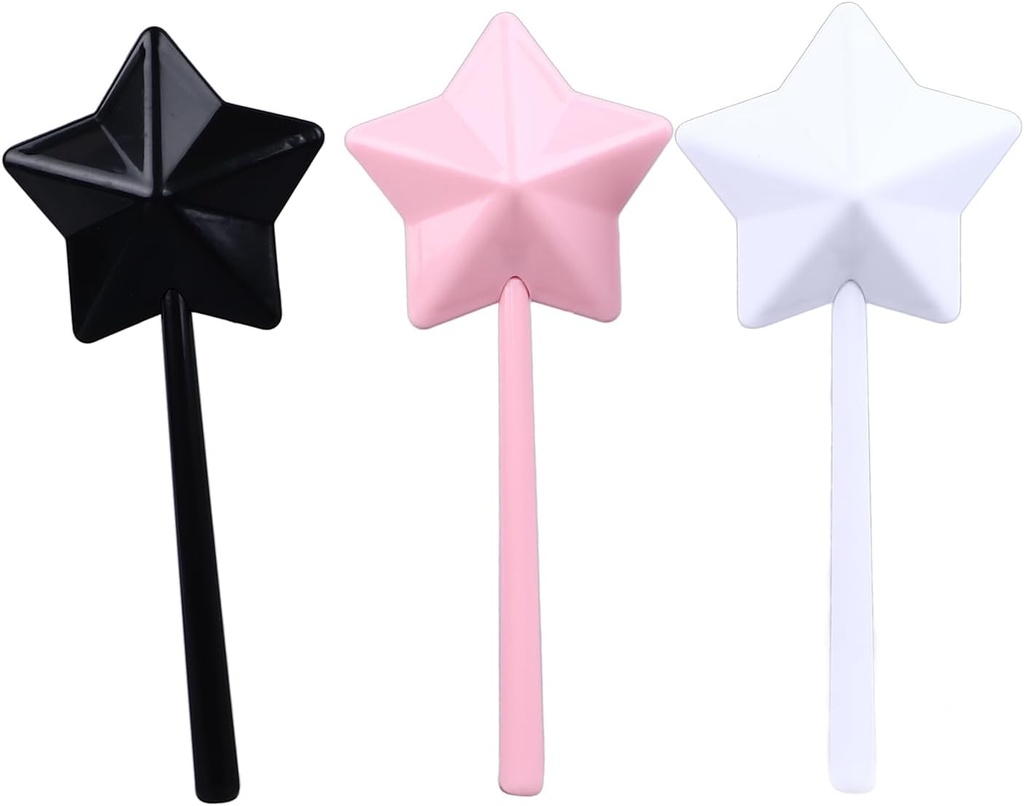 Salt and Pepper Shakers Star Shaped Magic Wand, 3Pcs Magical Salt Pepper Shakers Star Shaped Salt Pepper Shakers Magic Stick Refillable Seasonings Dispenser