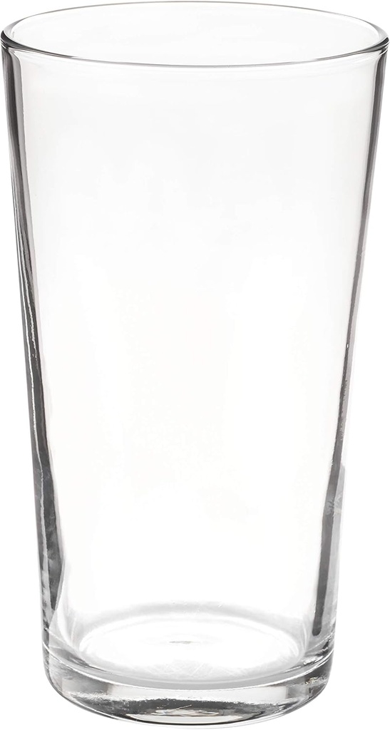 Restaurantware Sumi 19 Ounce Beverage Glasses Set of 6 Fine-Blown Large Drinking Glasses - Tempered Glass Water Glasses Water Juices Or Sodas For Restaurants or Homes