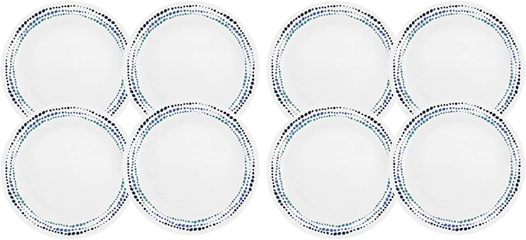 Corelle Livingware Ocean Blues 10.25" Dinner Plate (Set of 8)