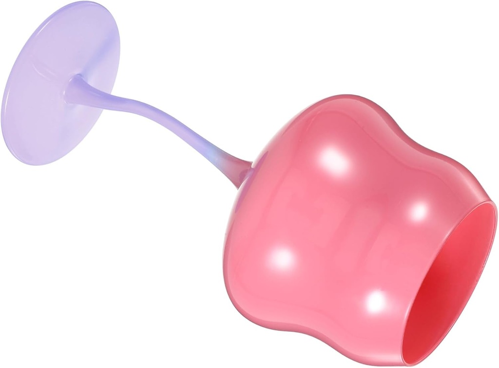 1pc Creative Rose Glass Wine Goblet Twisted Stem Elegant Cocktail Glass for Weddings Parties and Home Decor Decorative Wine for Occasion