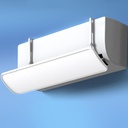 Air Conditioner Deflector Adjustable AC Vent Deflector for Universal Wall Mounted Air Conditioner Vent Diverter for Home, Room, Office(120x20cm/47x8in)