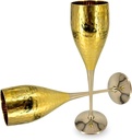 Vintage Brass Chalice Goblet Set for Celebratory Occasions - Exquisite Wine Glasses & Champagne Flutes - Perfect Wedding Anniversary Novelty Gift with Engraved Elegance (Pack of 1)
