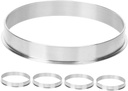 IMIKEYA 5pcs Aluminum Cup Sealer Rings for Automatic Sealing Machines Heat-Resistant Metal Gaskets for Milk Tea and Coffee Cups Compatible Sealing Machines