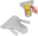 Dual Handle French Fry Bagger Shovel, Commercial Popcorn Scoop, Potato Chip Serving Scooper, Food Grade Plastic Fry Scoop Food Shovel for Snacks, Ice, Candy, Desserts, Nuts/143