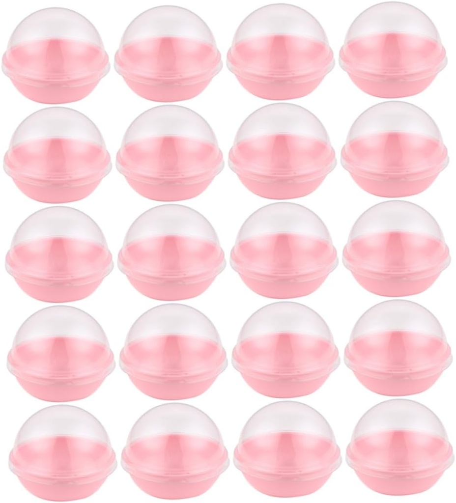 Ciieeo 50Pcs Moon Cake Dome Box Dessert Packing Box for Bakery Plastic Single-Serve Packaging for Mid-Autumn Festival Treats and Party Favors