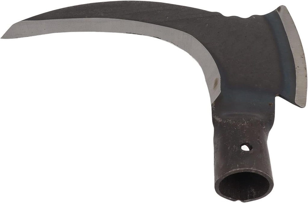 Luqeeg Weeding Sickle, High Manganese Steel Double Sickle Gardening Multipurpose Manual Agricultural Weeding Tools for Gardening Tools (Single Cutter Head)