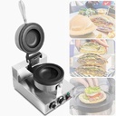 Electric Burger Waffle Maker, Single Head Non Stick Panini Press Hamburger Machine, Ice Cream Brioche Hamburger Maker, for Bakeries, Restaurants