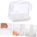 Portable Cake Display Lid Plastic Dessert Carrier Stackable Cake Stand for Parties and Events Dustproof and Easy to Clean