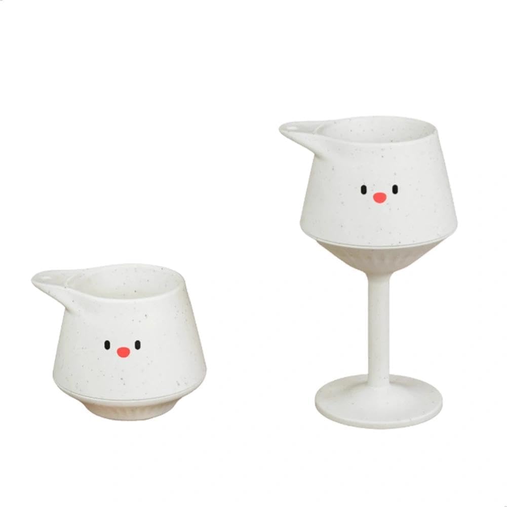 watchget 2-in-1 Portable Coffee Cup with Lanyard, Eco-Friendly Reusable Coffee Cup & Goblet, Coffee Grounds Made Mug for Outdoor Camping