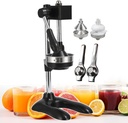 Professional Fruit Juicer Citrus Press, Commercial Juicer Machine, Hand Press Citrus Juicer Orange Extractor for Various Commercial and Family Gatherings (Black)