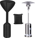 Patio Heater Covers Upgraded with Zipper and Storage Bag,Waterproof,Dustproof,Wind-Resistant,Sunlight-Resistant,Snow-Resistant,Black,95'' Height x 34" Dome x 18.5" Base