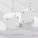 Upgraded Punch-Free 1000g Automatic Screen Door Closer, Storm Door Closer, Sliding Screen Door Automatic Closer with Steel Pull Cord for Bathroom, Bedroom, Kitchen (2 Pack) (2-Pack White)