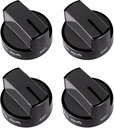 4 Pack- W10339442 Stove Knobs Fit for Whirl-Pool Gas Range Stove WFG320M0BB0 WFG320M0BB1 WFG320M0BB2 WFG320M0BS0 WFG320M0BS2 WFG320M0BS3 WFG320M0BW0 WFG320M0BW1 WFG505M0BB0 WFG505M0BB1 WFG505M0BB2